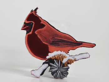 New! Cardinal Magnet
