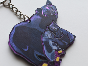 New! Bear Acrylic Keychains (other options available too!)