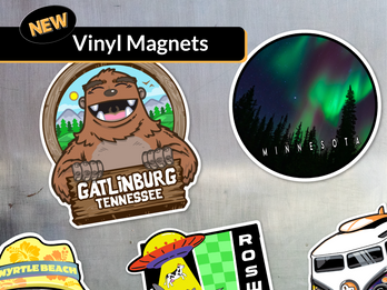 New Custom Vinyl Magnets