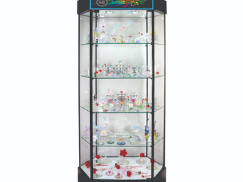 Hexagon Case Program -Item 97330- 33"w x 19"deep x 73" tall