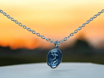Recycled Silver anchor pendant