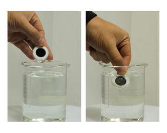 Singularity Black Hydrophobicity