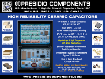 Presidio Components: a broad product line of ceramic capacitors