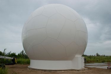 Completed composite radome