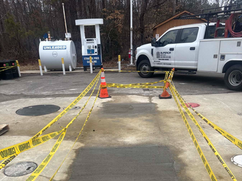 Finishing up - concrete