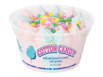 Cotton Candy 6 oz. Ice Cream Cup