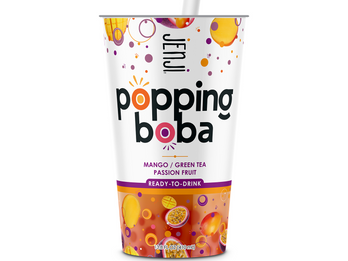 Jenji Popping Boba Tea- Mango/Green Tea/Passion Fruit