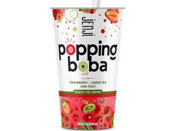 Jenji Popping Boba Tea- Strawberry/Green Tea/Kiwi