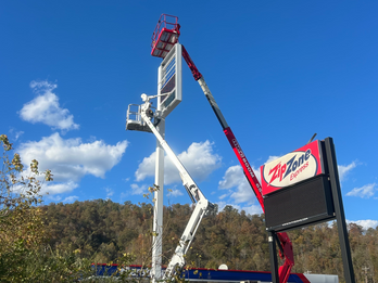 New Sign Cabinet Install
