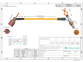 Subsea PBOF Cable Assembly Without CAD
