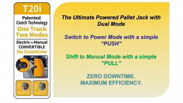 The Ultimate Powered Pallet Jack with Dual Mode