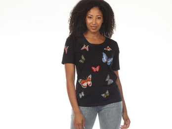Applique Fun Butterfly T-shirt