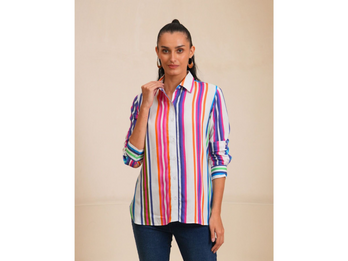Rainbow Stripe Classic Fit Shirt