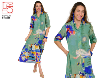 Best Selling Vega dress in Print #38 Kelly Floral
