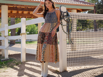 BOHEMIAN PATCHWORK SPAGHETTI STRAP