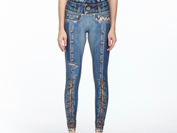 Denim Print Leggings Sezar