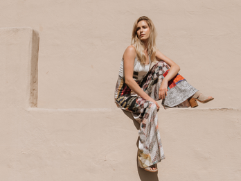 Wide-leg jumpsuit - Hot Shot Crochet Collection