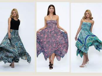 Saree skirt dress