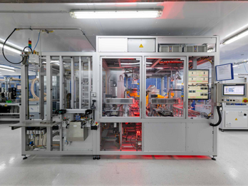 Electrode stacker. Research platform for large lithium-ion cells.
