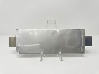 Opposite side tab type pouch cell