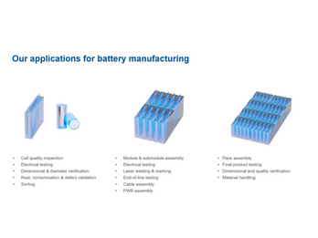 Applications for Battery Manufacturing