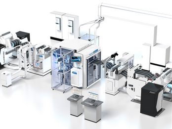 Gigafactory calender line IONPress 800 with automatic winders