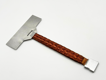 Laser welding of copper braid to aluminium busbars