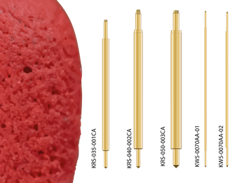 High Current Fine Pitch Spring Contact Pin