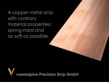 Special copper strip for press-fit zones & ultra sonic welding