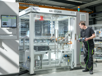 End-of-line battery pack testing