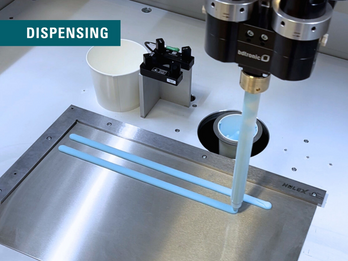 Dispensing a high amount of thermal interface material