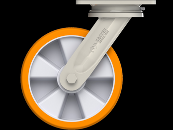 CC Stark Polyurethane on Aluminum Caster