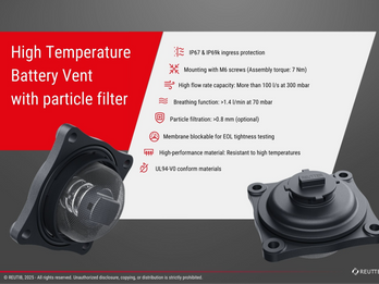High Performance Battery Vent