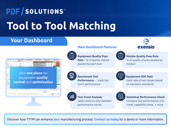 Exensio Manufacturing Analytics: Tool to Tool Matching