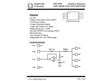 18SCT005 High Voltage Monitor