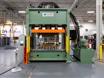 Schwabe Model SR High Stroke Forming Press with Heated Platen