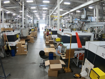 Injection Molding Press Room