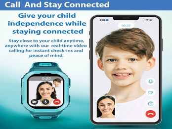 Call, Text, Track Kids 4G watch with built in SIM Card.