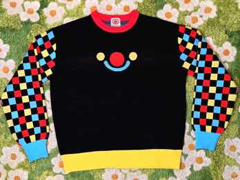 Black Silly Clown Sweater