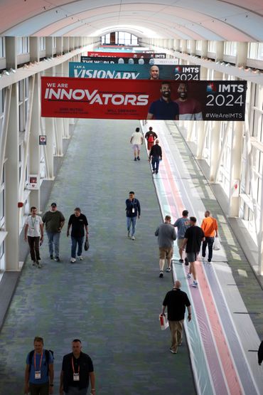 The IMTS 2024 corridor breezeway during Move In